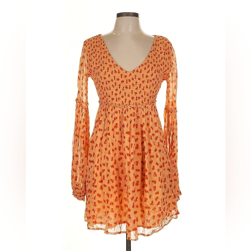Free People Boho Floral Mini Dress – M - NWT - Picture 3 of 8